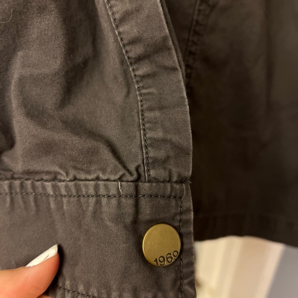 GAP Women’s Gray Cotton Hooded Zip Up Jacket Size Small - Picture 3 of 7